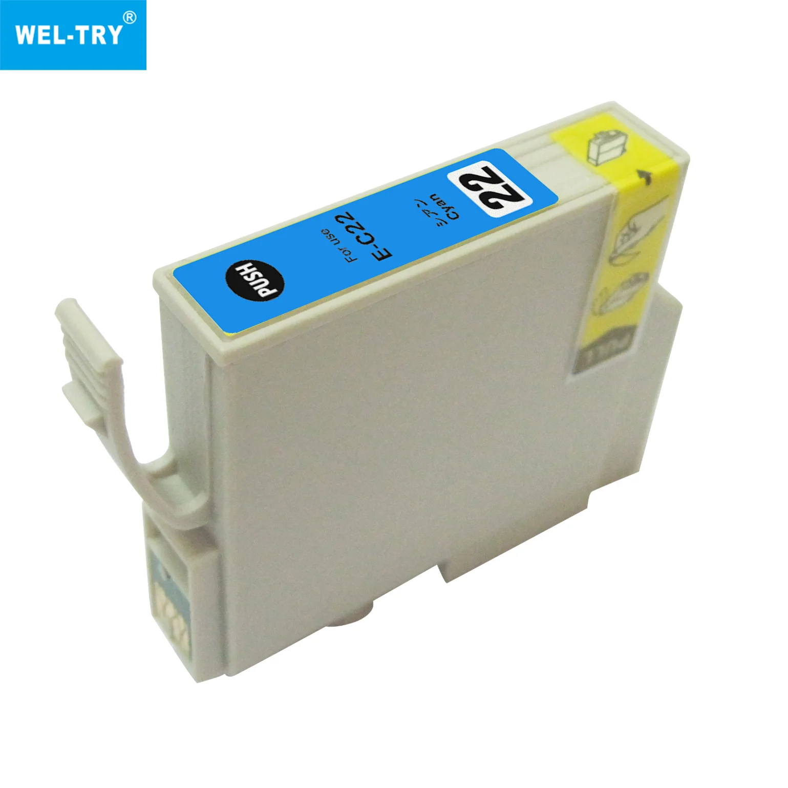 WEL-TRY ICBK22 ICC22 ICM22 ICY22 Premium Color Compatible InkJet Ink Cartridge for Epson PX-V700/CC-660PX
