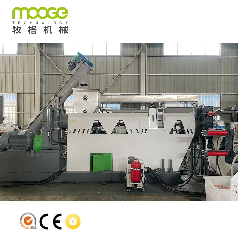 Waste Material PET PE PP HDPE LDPE Recycling Plastic Pellet Making Extruder Machine With Strand Cutting