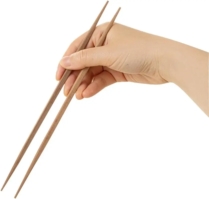 Factory direct Carbonized color Double-pointed bamboo chopsticks disposable biodegradable chopsticks Packed in pairs for party