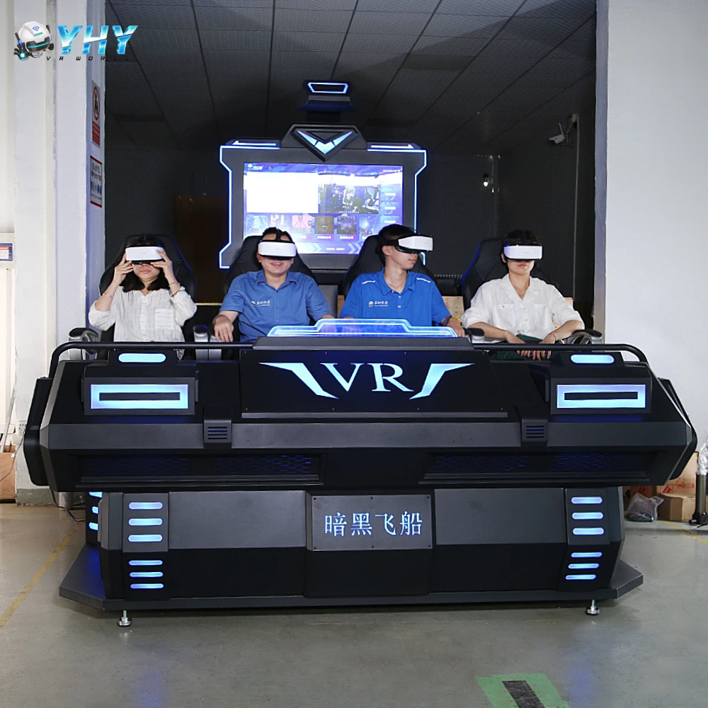 YHY Over 200  pcs Movies Virtual Reality 4 Seats Vr Cinema Equipment 9D Vr Simulator Game