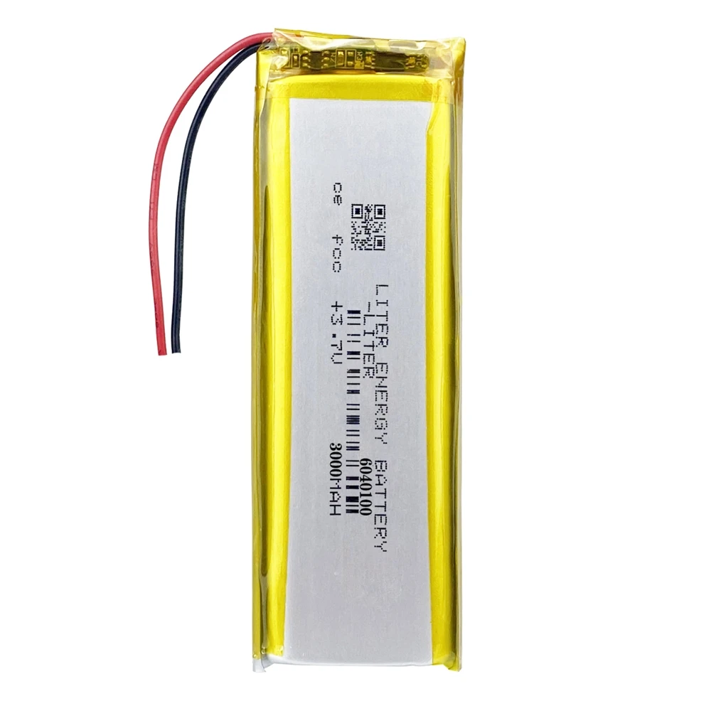 3.7V 3000mAh Polymer Li Lithium Battery 6040100 For GPS E-Book MID Player Device IPTV Tablet PC MP5