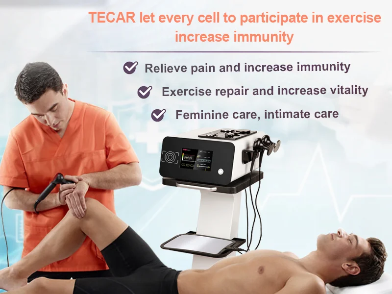 Portable Rf Cet Ret Deep 448 Khz Technology Ret Rf Diathermy Tecar Machine Physiotherapy Tecar Therapy Physio