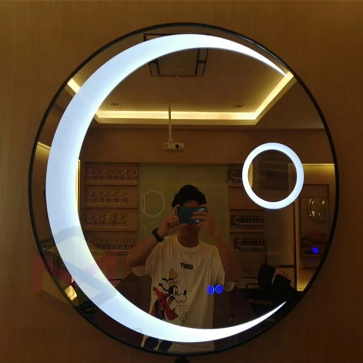 Wall mirror smart mirror cabinet with led light bathroom led mirror smart touch control