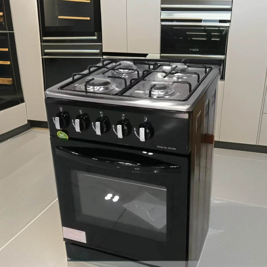 Multi-Eye Four-Stove Gas Oven Multifunctional One-Piece Tempered Glass Kitchen Rans Convection Feature for Household Use