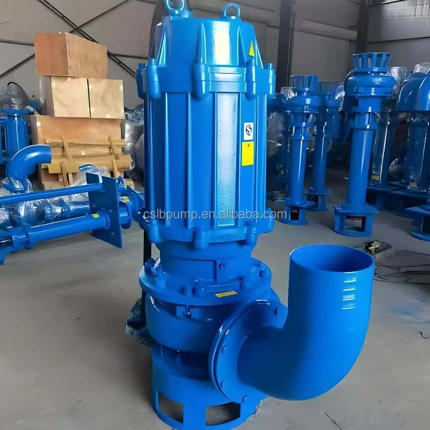 Heavy duty centrifugal high-pressure vertical electric submersible pump, 8-inch 6-inch mud dredger pump