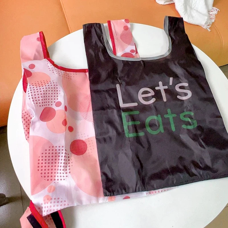 Lightweight and Simple Eco-Friendly Woven Bag Convenient Foldable and Waterproof Tote for Shopping PP Fabric Durable Material
