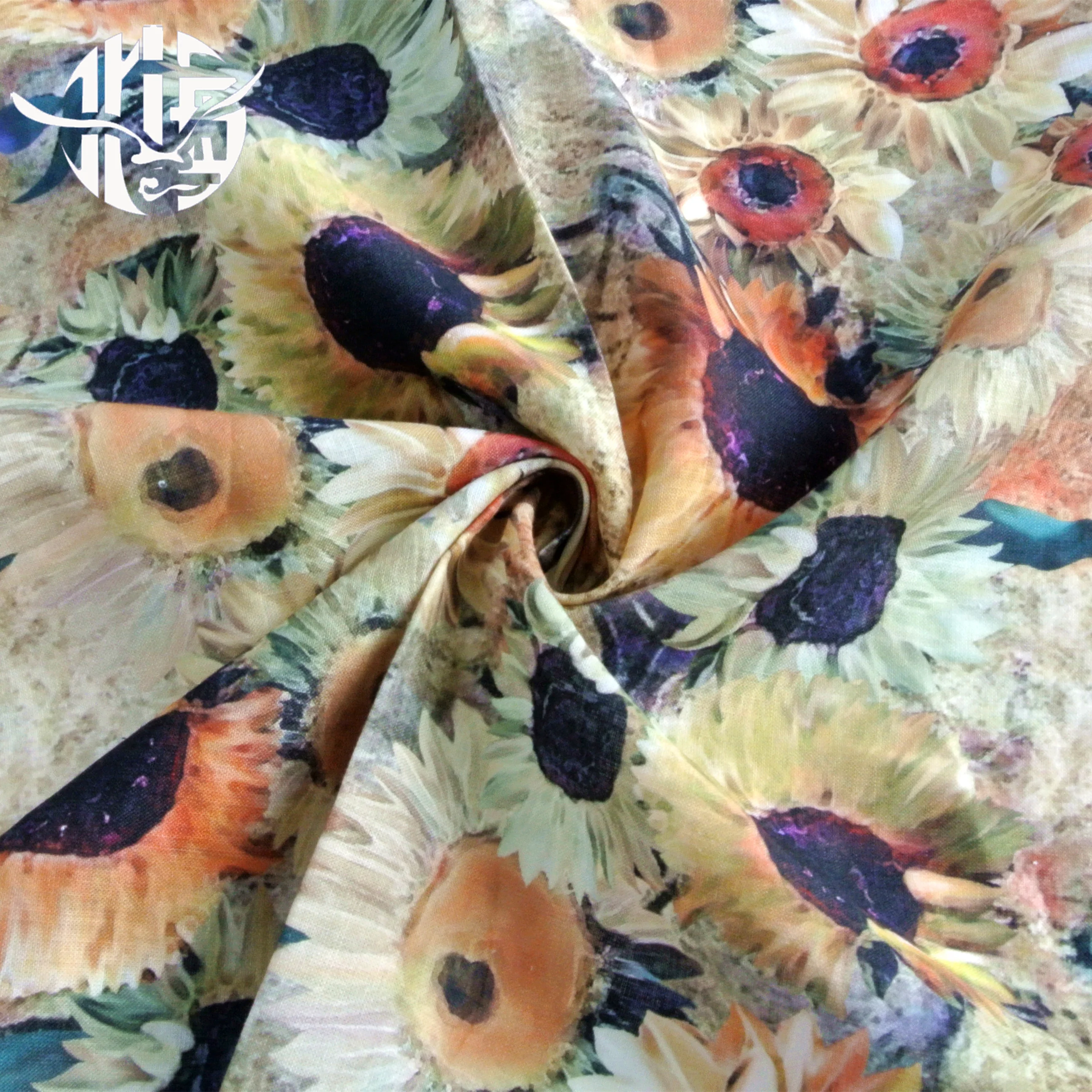 Мягкая хлопчатобумажная ткань с принтом Ramie 2022, цифровая печать, хлопчатобумажная ткань