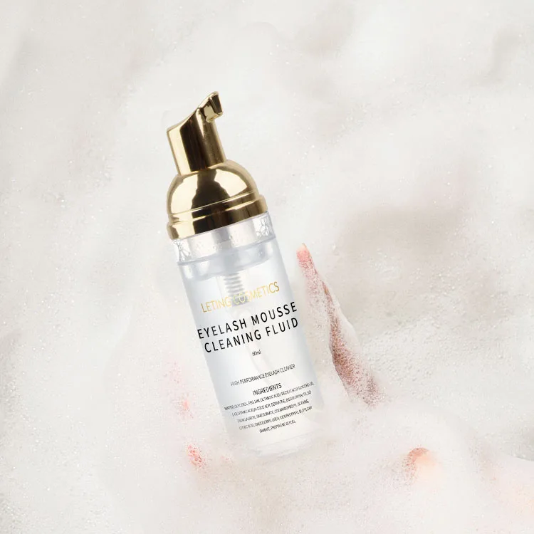 Foaming cleanser eyelash cleanser concentrate organic clear eyelash cleanser foam