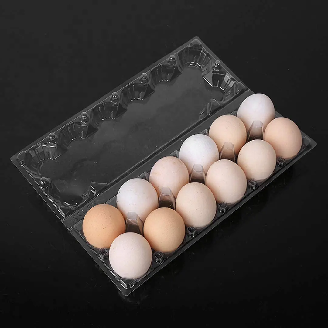 Wholesale Packaging For Chicken Eggs 30 Holes Pet Shockproof Plastic Chicken Egg Tray Packaging Box 12 Hole