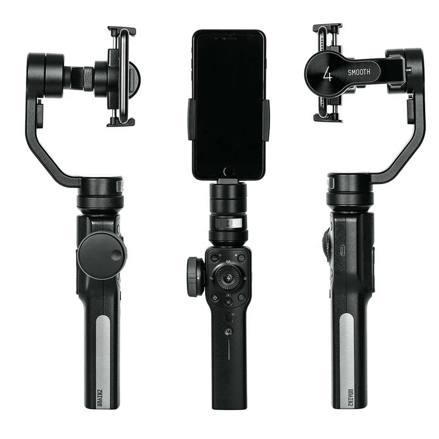  Zhiyun Smooth 4 3-осевой ручной шарнирный стабилизатор для камеры GoPro w/фокус Pull & Zoom смартфона на базе IOS и
