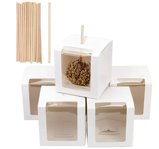 Wholesale White Black Kraft Single Chocolate Candy Pop Box