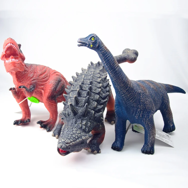 Factory Direct Sale Soft PVC Jurassic Triceratops Dinosaur Model Toys Ancient Animal Figure Gift Toy