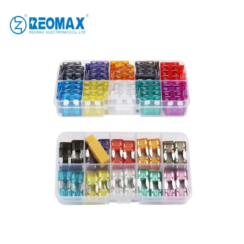 100pcs Car Automotive Standard/Mini Fuses, Auto Blade Fuse Assortment Kit Set(2A3A5A7.5A10A15A20A25A30A35A40A)