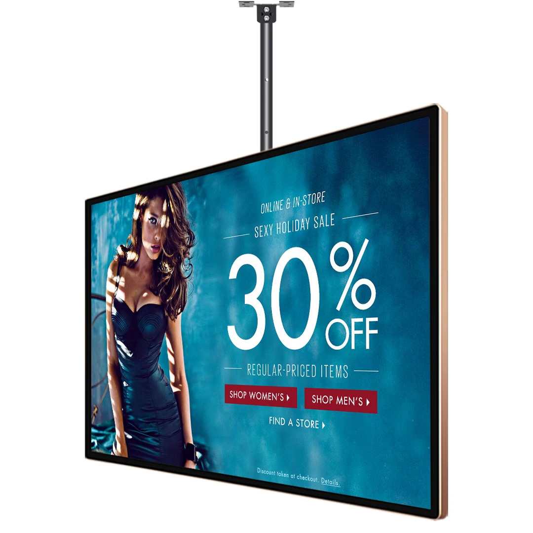 LED Ads Screen B2B Menu Boards Advertising Media Player Wall Mount Hanging Digital Signage And Displays