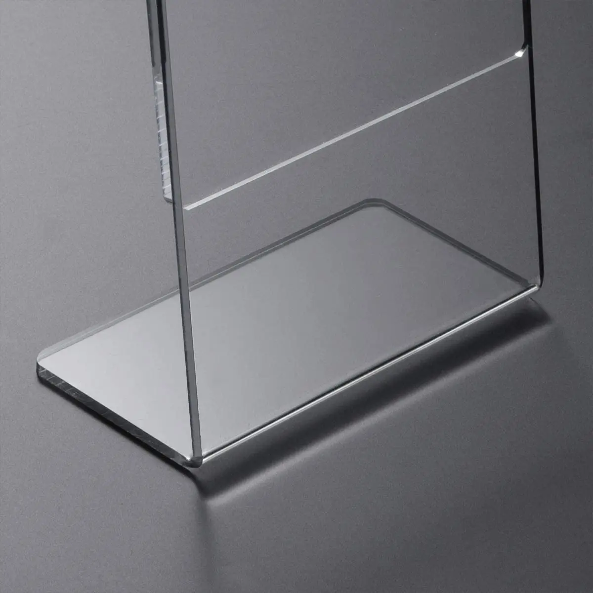 Acrylic Sign Holder Plastic Sign Holder Plastic Paper Holder With Vertical Slanted Back Clear Picture Photo Frames Display Stand