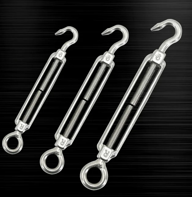 European Type Turnbuckle Hook/ Eye Rigging Hardware Heavy Duty Lifting Wire Rope Turnbuckle With  Stainless Steel Turnbuckle