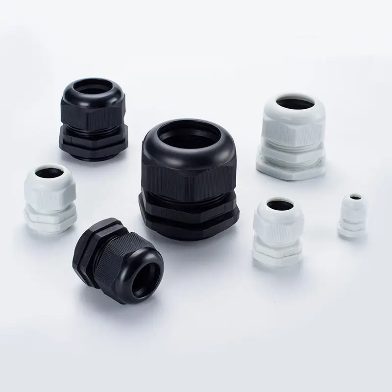 Pg Mg M Nylon Waterproof PA 66 Cable Glands with Rubber Seal and Nut