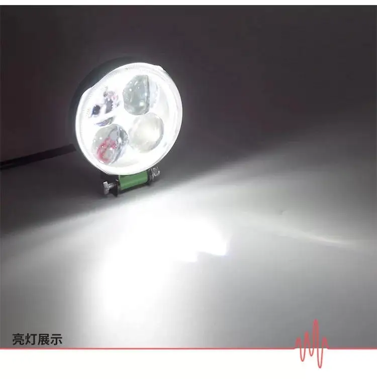 China factory wholesale 3 inch Round led Fog Lamp LED WORK LIGHT SPOT DRIVING LAMP TRUCK lights with green Base