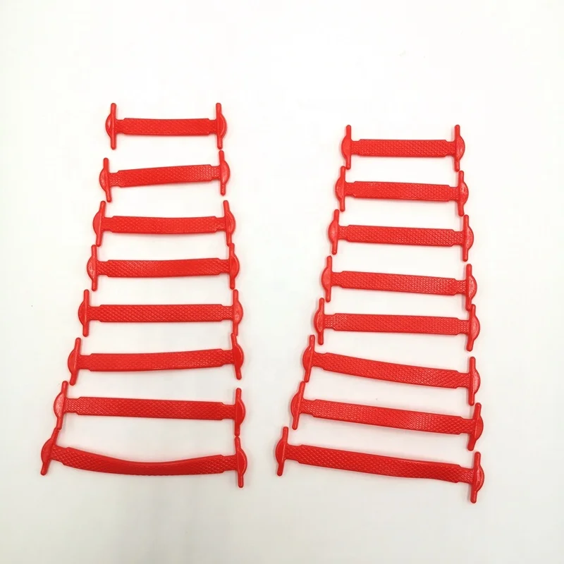 Unisex athletic running no tie elastic silicone shoe lace