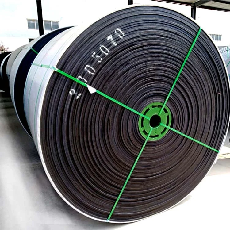 Annilte  SBR rubber EP 100/150/200/300 flat conveyor belt black Cold resistant /acid and alkali resistant rubber conveyor belt