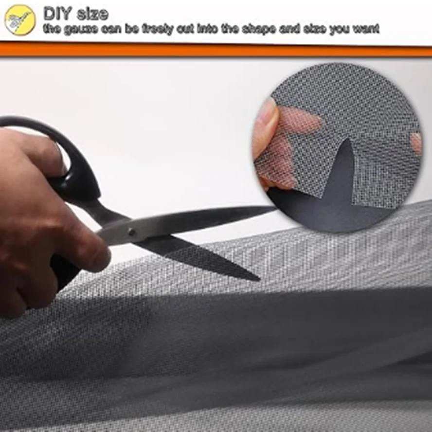 Wholesale Direct Sales Plain Weave Durable Black Fiberglass Mesh For Patio Fiberglass Insect Net Invisible Insect Screen