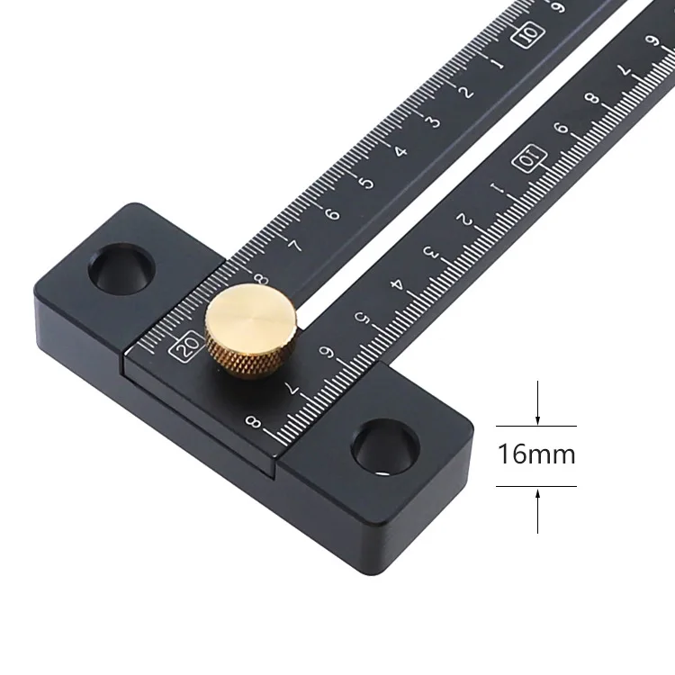 Multi functional woodworking table limit block aluminum alloy measurement Instruments T-type marking vernier caliper T ruler