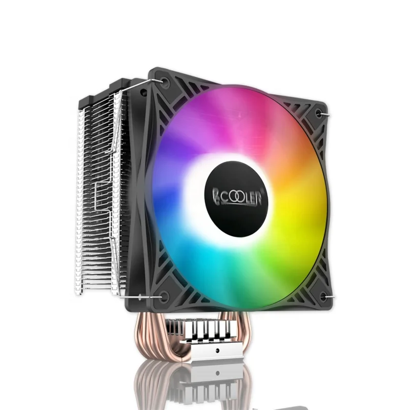
Pccooler GI-X4S LED Anti RGB 120mm CPU Cooling Fan Platform Finish Air CPU Heatsink Cooler 