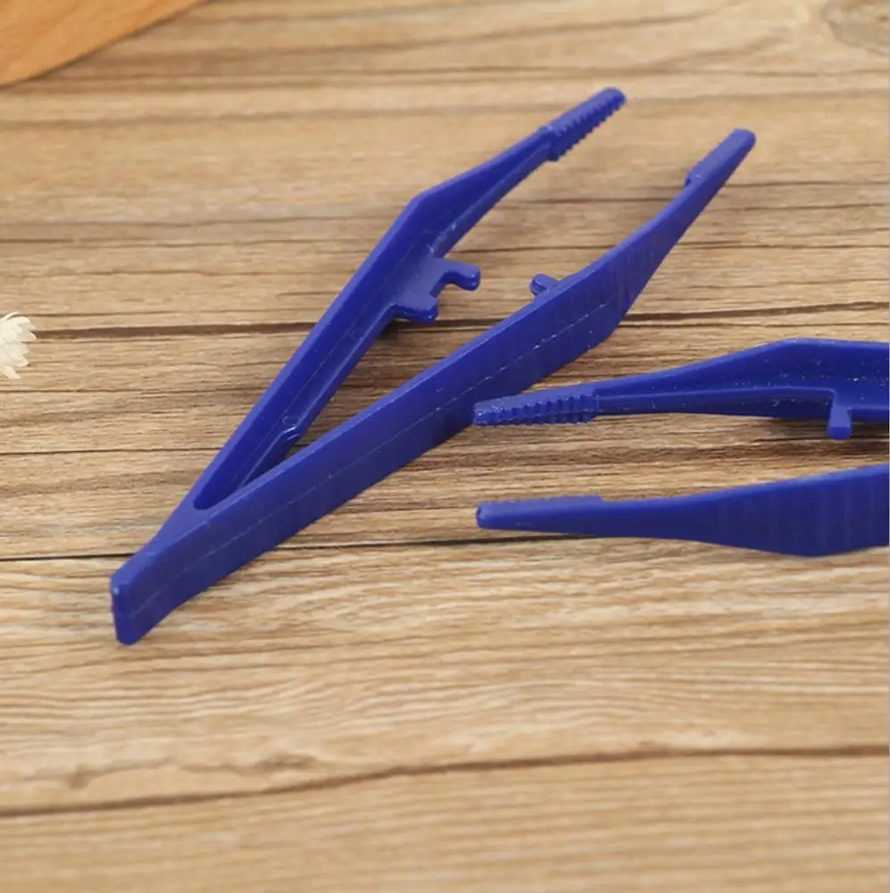 Пищевой одноразовый пластиковый Хирургический пинцет, медицинский пинцет