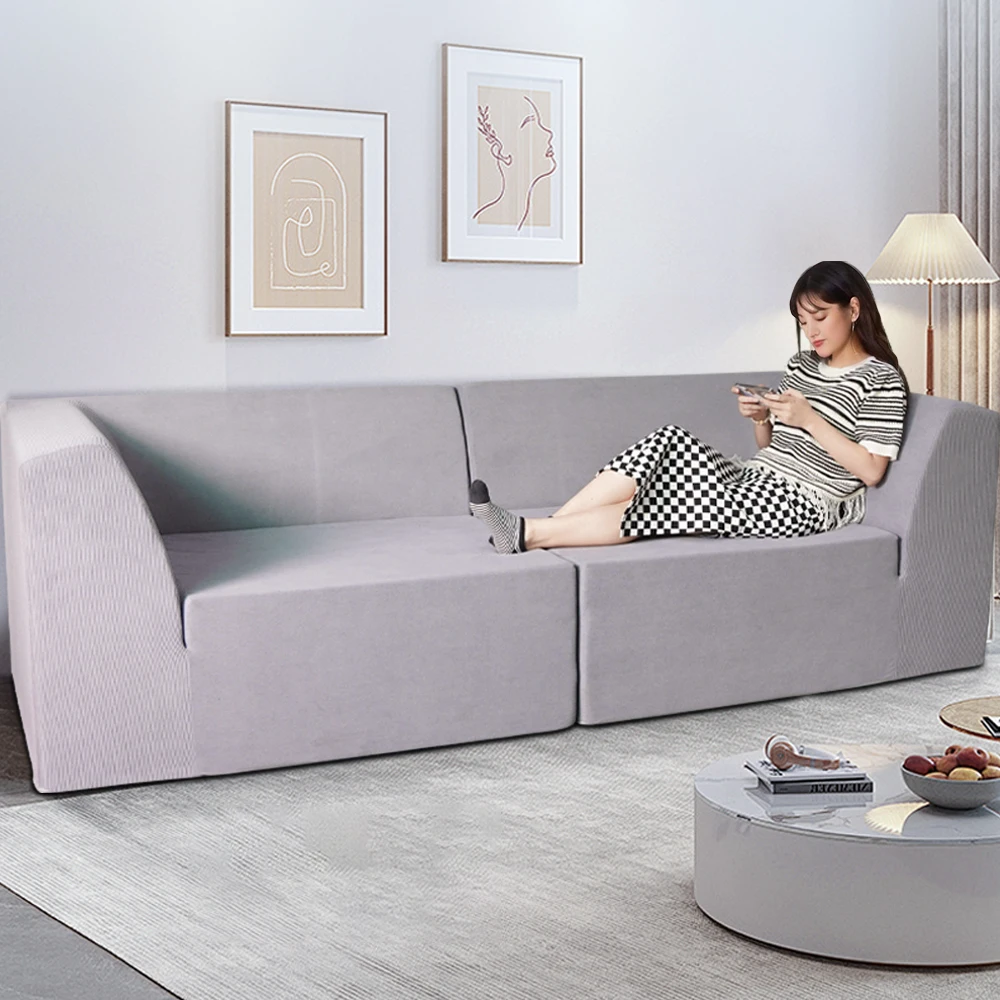 Modular Compression Sponge Sofa Set Compressed Vacuum Packed Sofa Living Room Combination Modular Foam Sofa