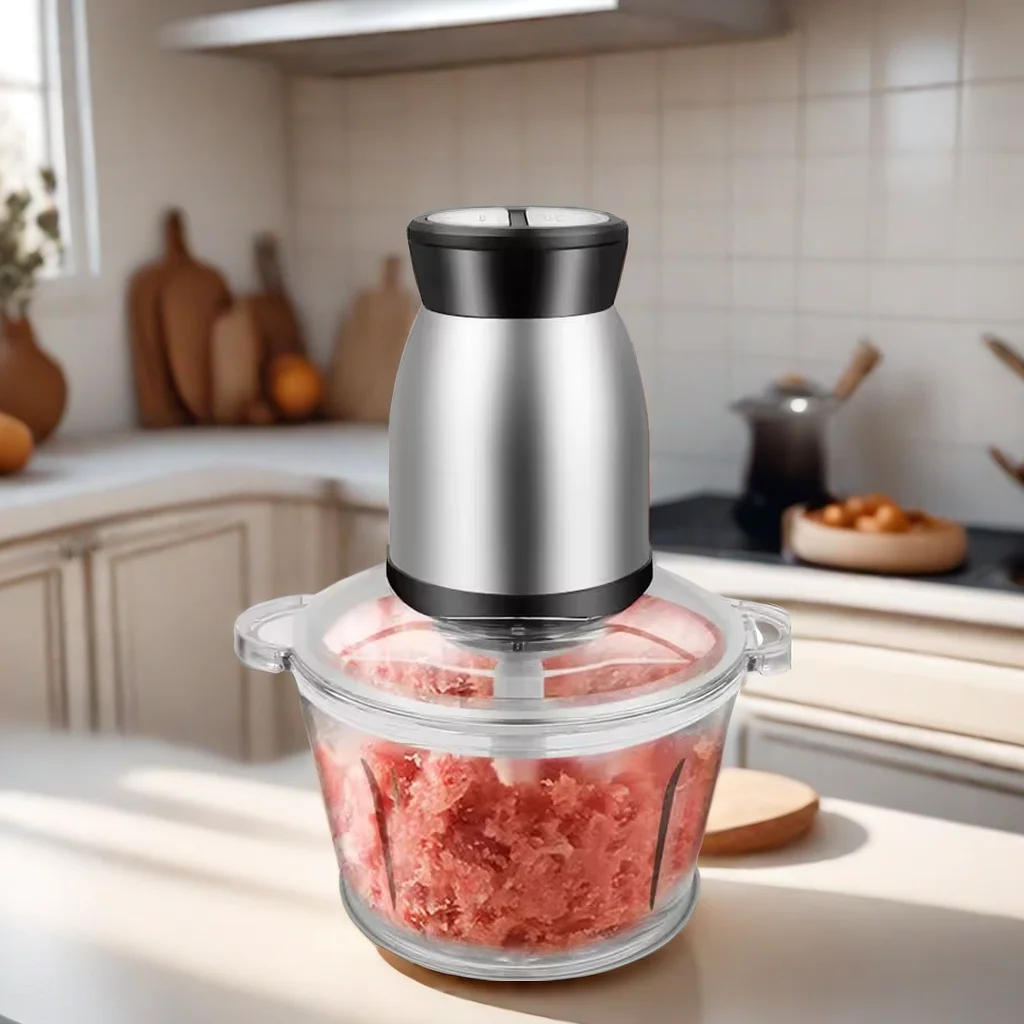 Mixer Chopper Electric Vegetable Bowl Automatic Powerful Stainless Meat Grinder