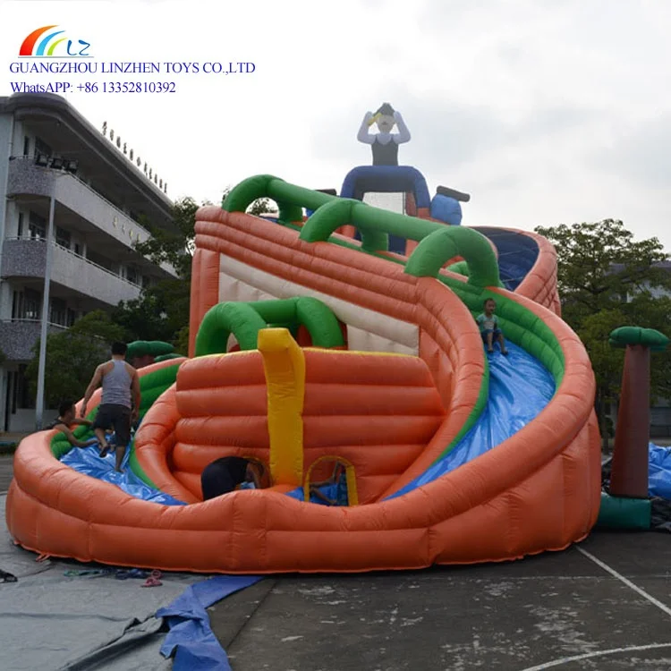 updated giant amusement inflatable slide promotional advertising titanic inflatable slide