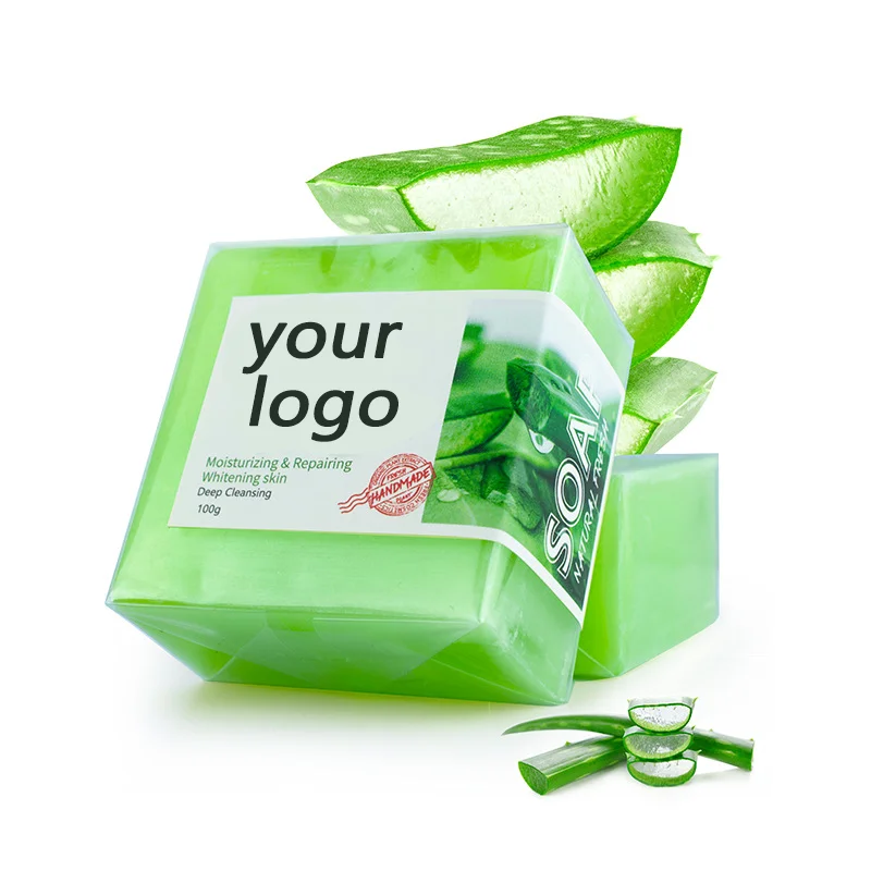 Private Label handmade Skin Repair firming face and body Aloe Veray Soap