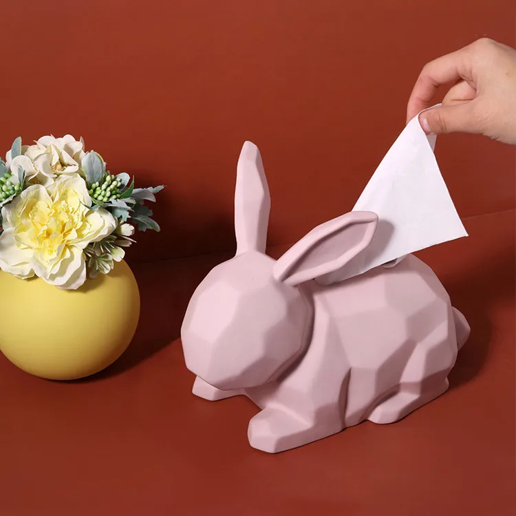 Wholesale Creative Home Decoration Taschentuchbox Geometric Animal Ornaments Tissue Box
