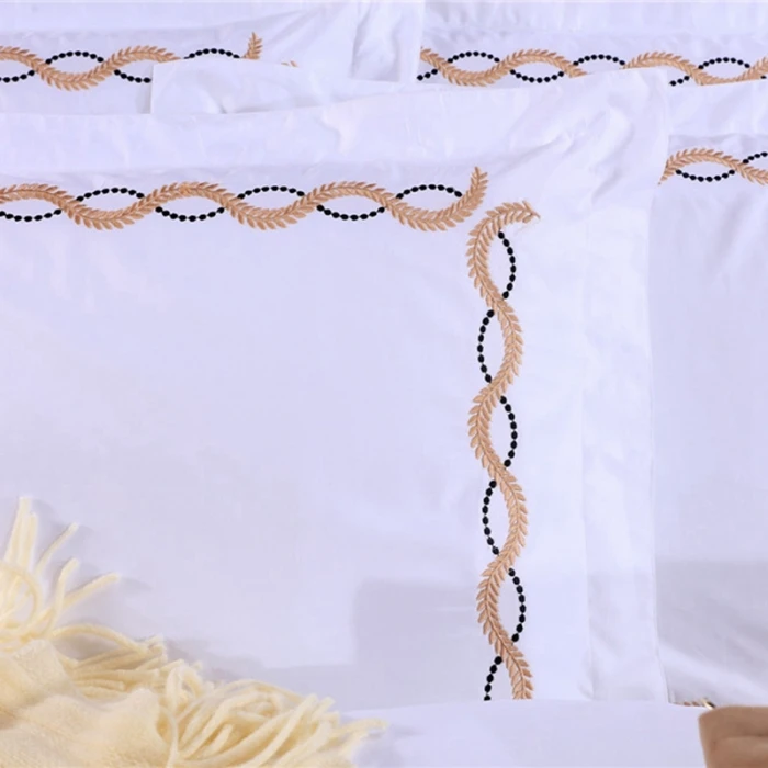 Хлопковое постельное белье размера «queen», белый и черный пододеяльник или пододеяльник по индивидуальному заказу