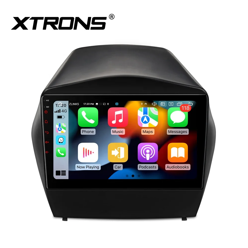 Автомагнитола XTRONS 9 дюймов Android 12 8 + 128 ГБ автомобильный стереосистема Carplay AA 4G LTE AutoRadio для Hyundai IX35 Tucson 2009-2018