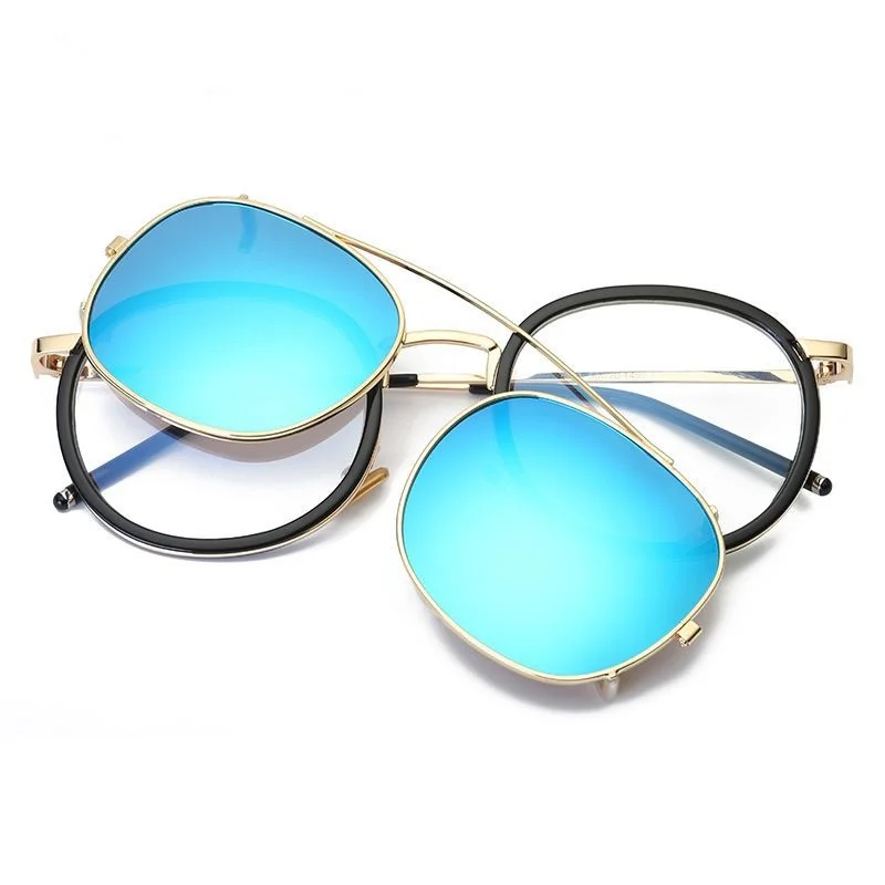 Fashion polarizes metal frame sun glasses 2020 clip on sunglasses