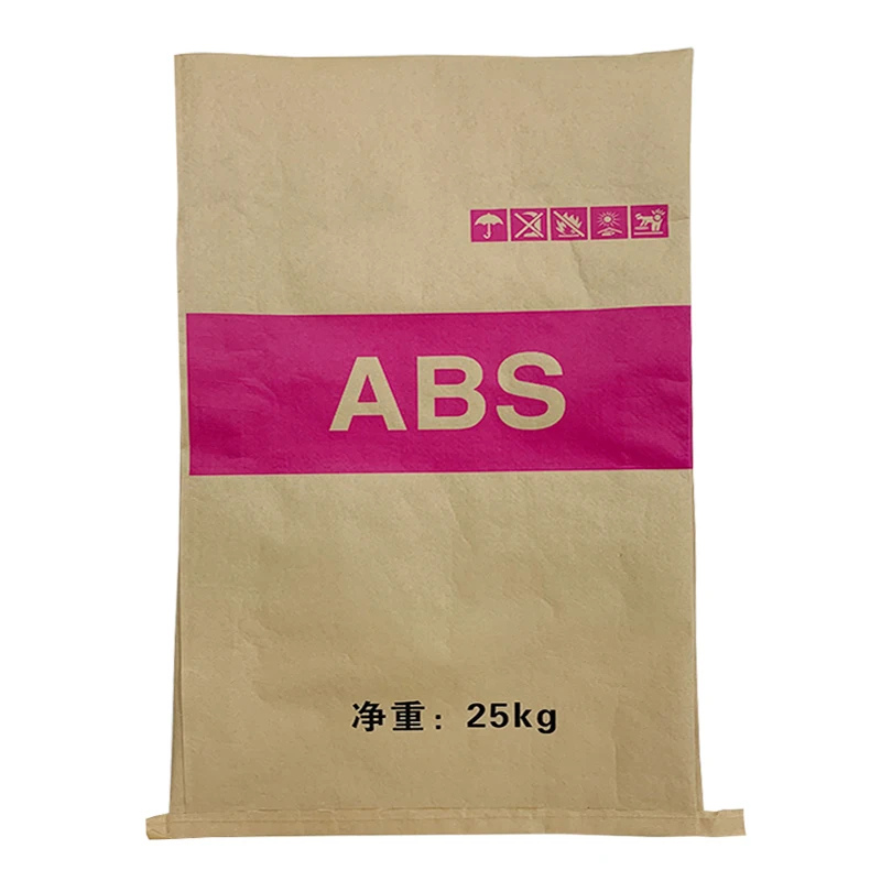 Paper woven bag Custom printing Paper Bags rice Sack Kraft paper sack packaging 25kg 50kg