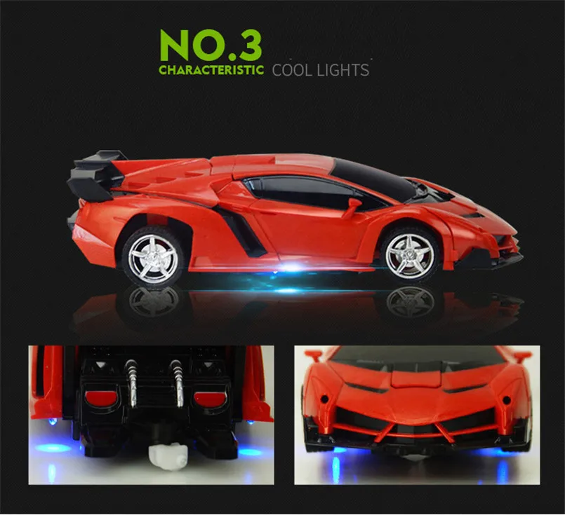 2024 New Remote Control Robot Cars Electric RC Transformation Robots Kids Deformation Christmas Gifts Toy  Car Transform