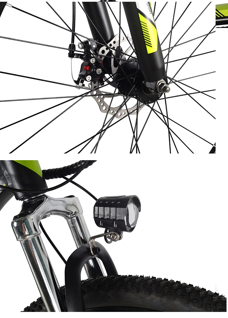 48V 10.5Ah 250W 7 Speed Electric Bicycle Powerful City Fat Tire Bike with Lithium Battery Rear Hub Motor for Adults