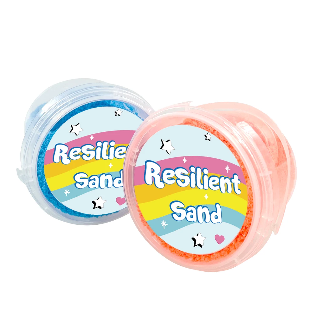 Custom Educational STEM Toy Kids Magic Colorful Jumping Sensory Sand Toy For Kids