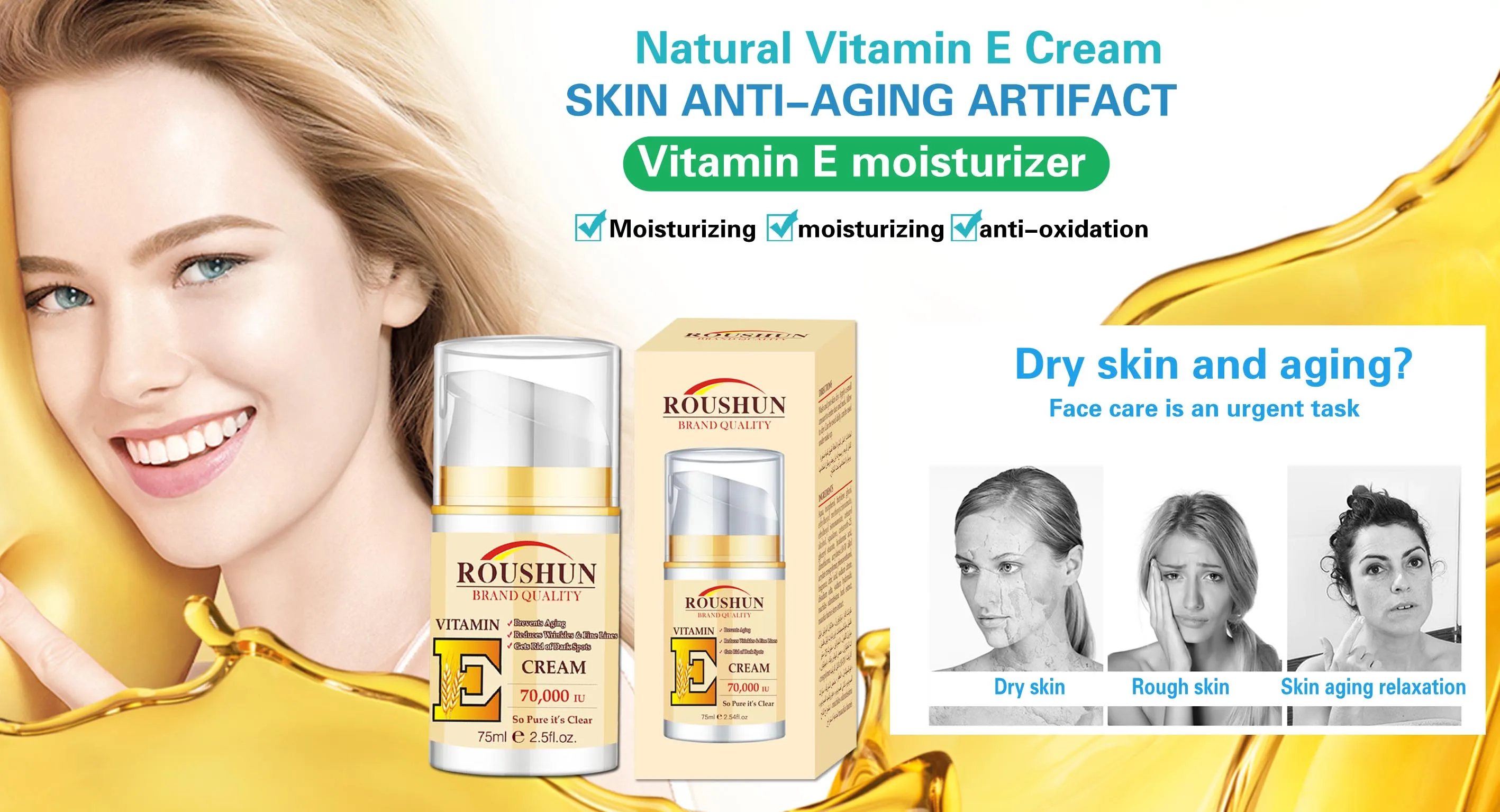 Best Scar Cream for Face Vitamin E Oil for Skin After Surgery Stretch Mark Remover for Men & Women Anti Aging Lotion