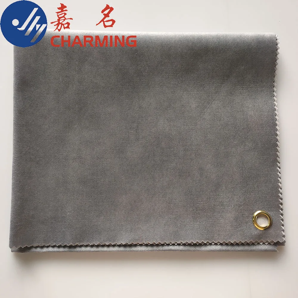 
Release of 100 polyester warp knitted narrow striped velvet sand. 