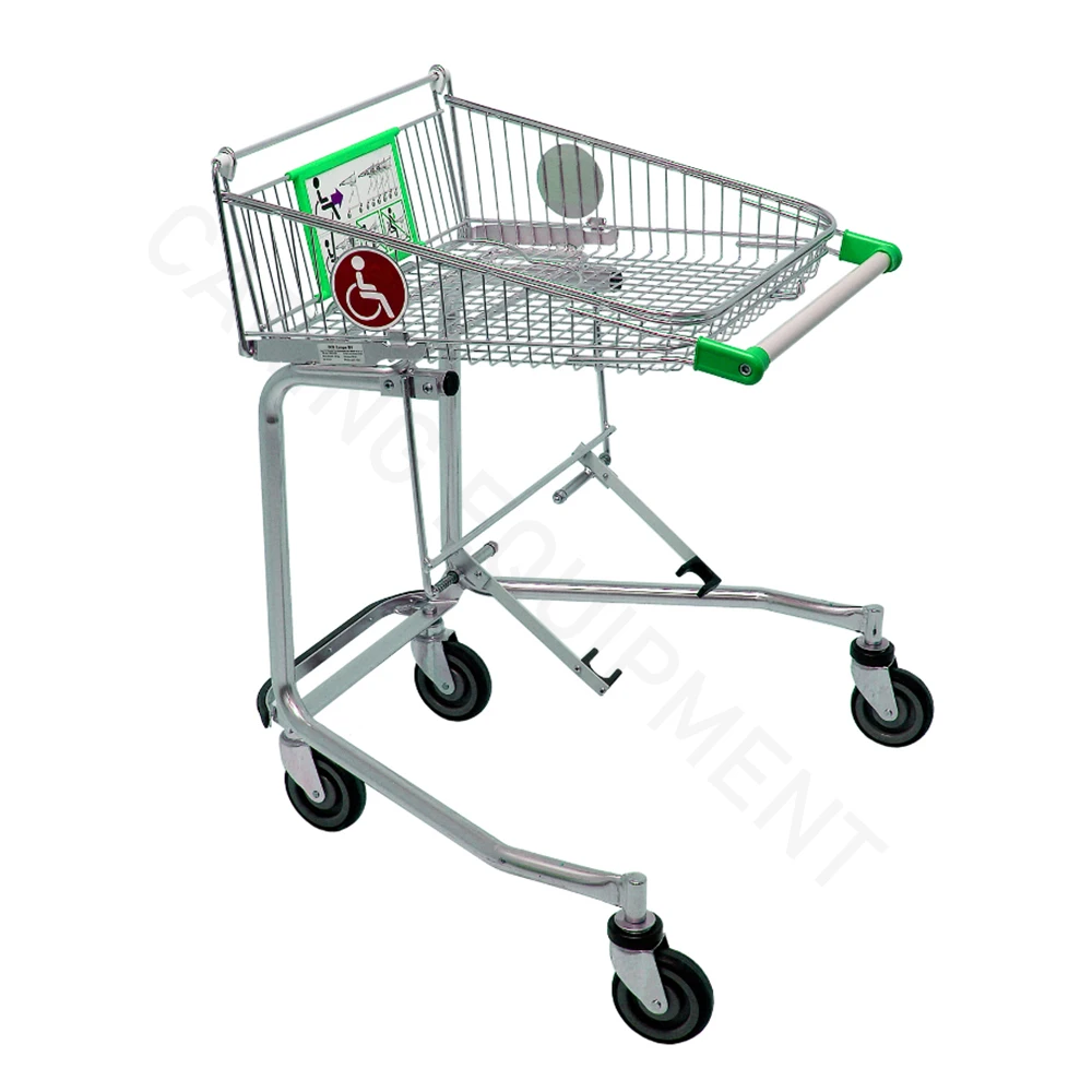Shopping trolley for disabled or old people shopping cart