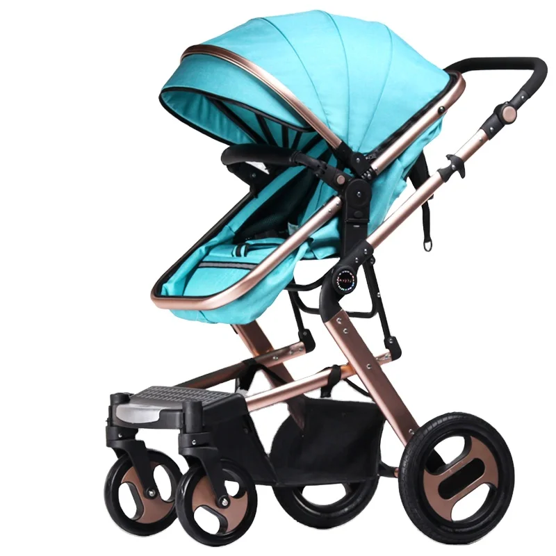 Customized baby stroller green pink grey easy open portable  safe stroller
