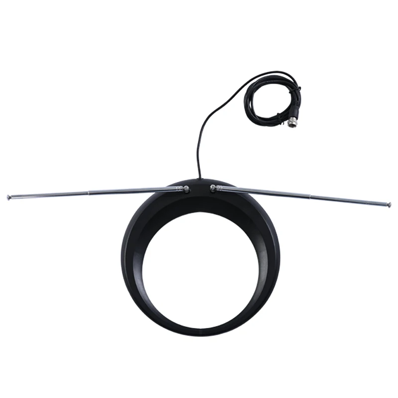 
GREENTEK Wall Mounted VHF UHF Metal Loop Basic HDTV Digital Indoor TV Antenna 