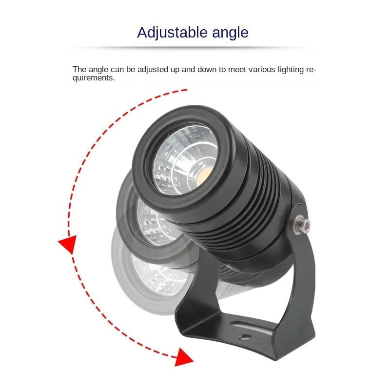 10W IP65 Waterproof LED Projector Light Spot Garden Lights for Landscape Lighting and Decoration Aluminum Spotlight