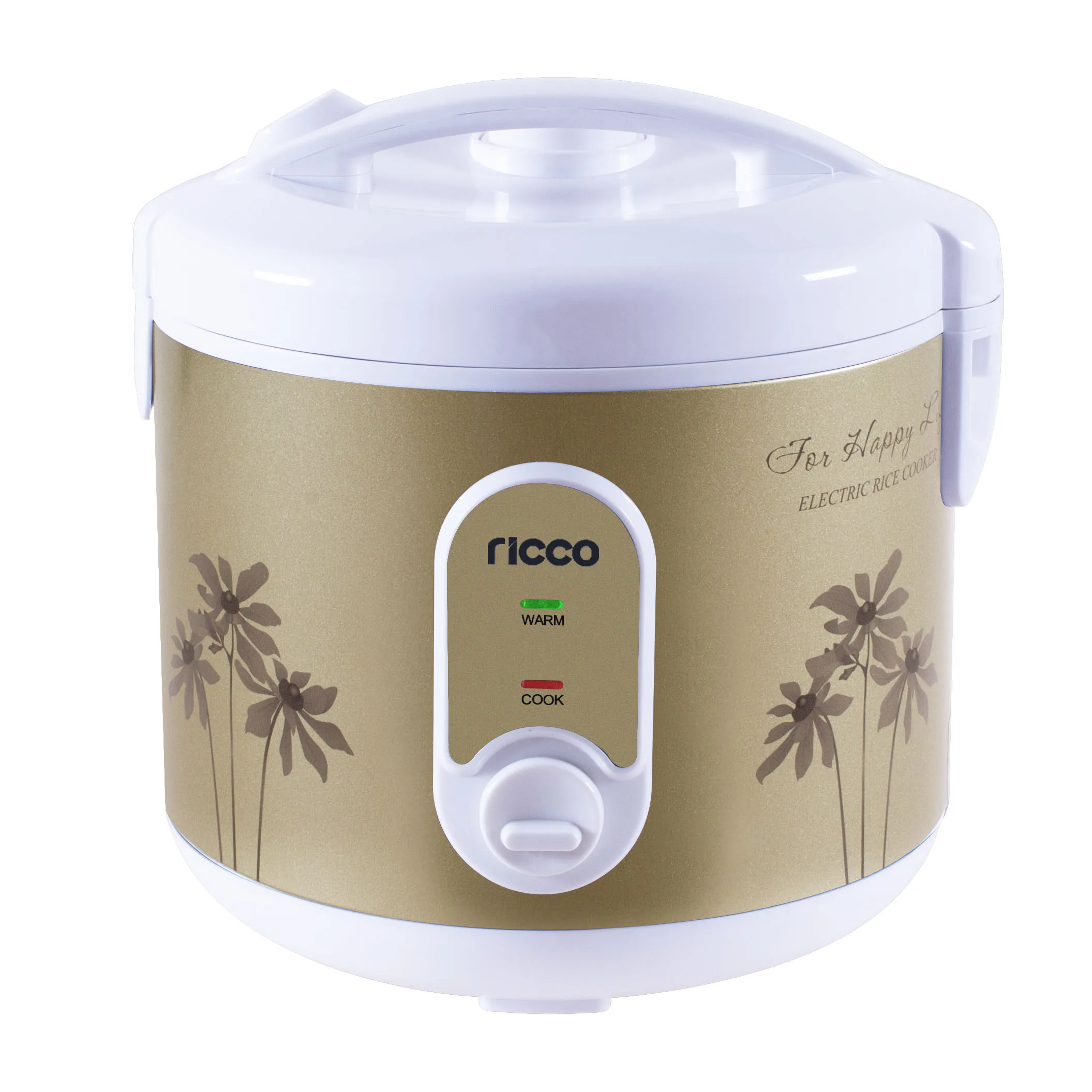 Electrical 1.8l 700W deluxe rice cooker jar shape with non-stick inner pot and plastic steamer