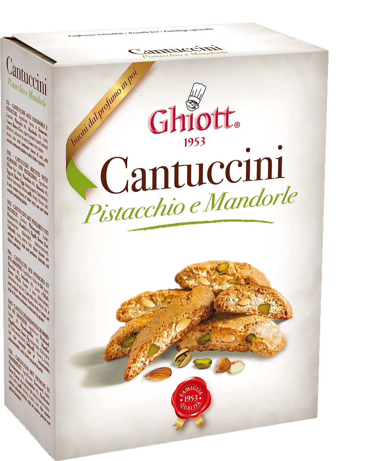 Классический праздничный подарок вкусное печенье с орехами десерт 100% итальянское миндалем Pisatachios оптовая