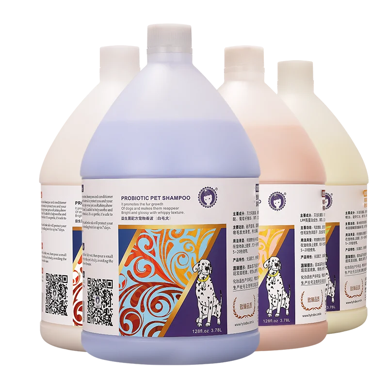 Customized Wholesale Large-capacity Pet Probiotic Shower Gel Improve the Skin of Dogs Clean the Coat 3.78L