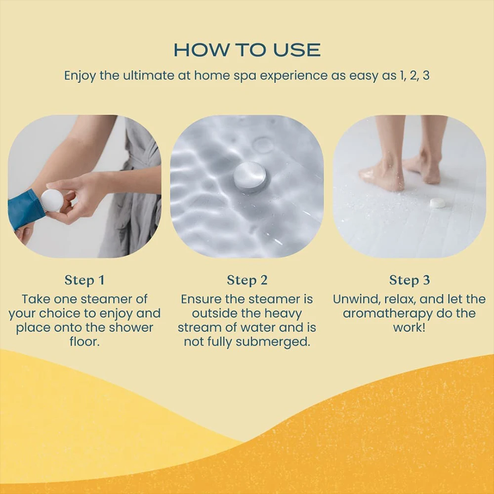 15 Tablets Individual Package Relaxation Relieve Stress Lemon Essential Oil Aromatherapy Tablet Shower Steamers